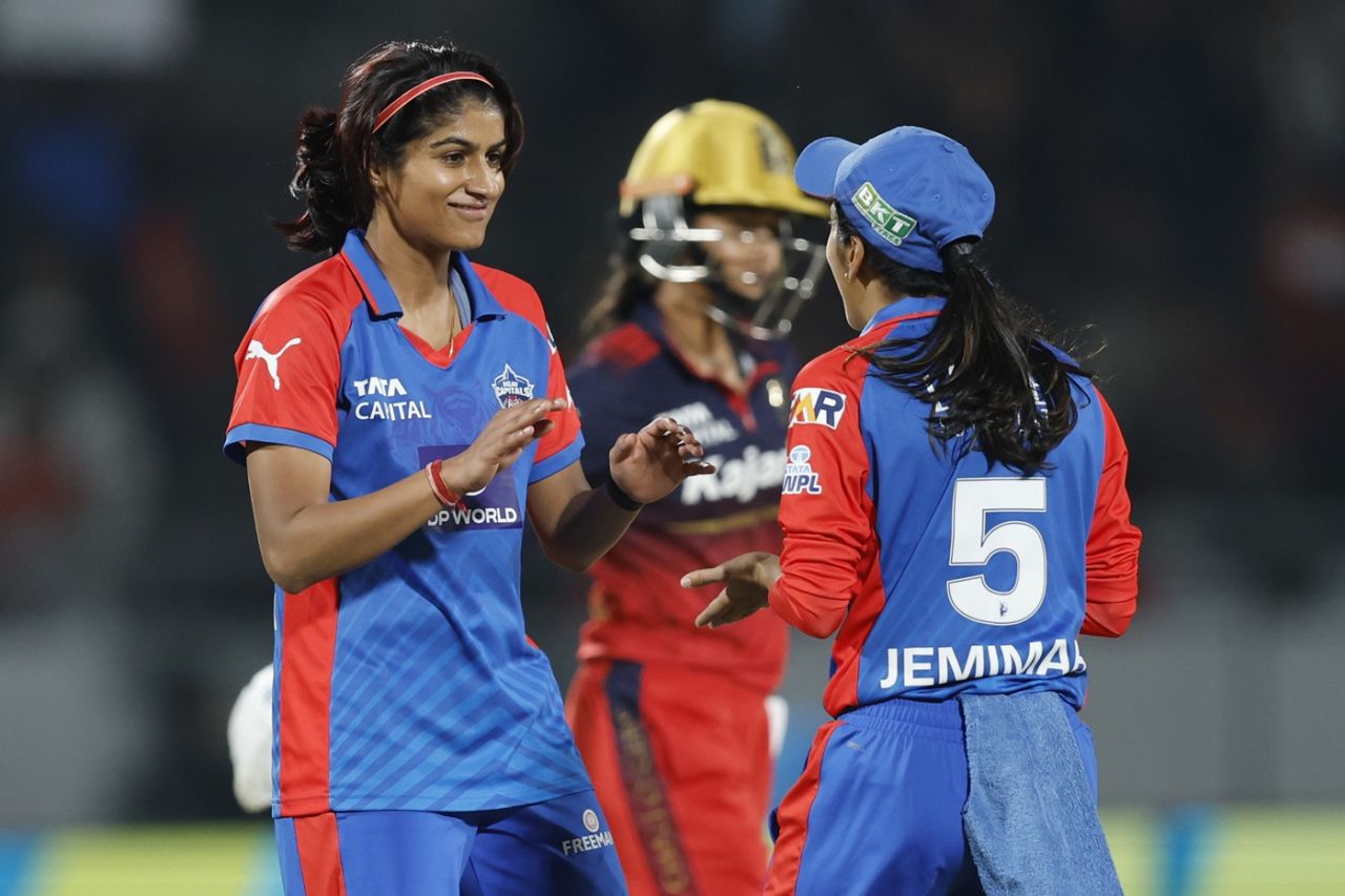 Nandani Sharma got two wickets in the final over, Delhi Capitals vs Royal Challengers Bengaluru, WPL 2026, Vadodara, January 24, 2026