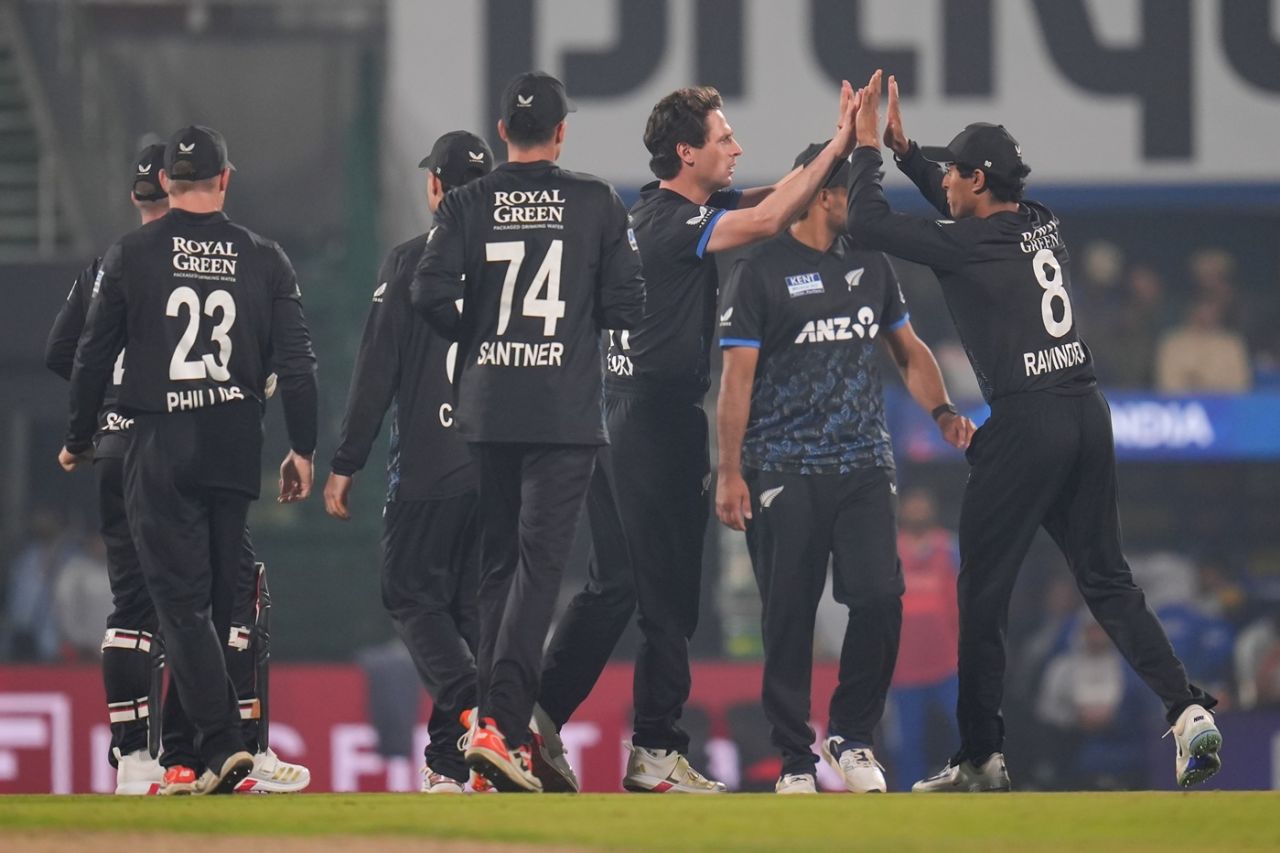 Matt Henry picked up a wicket on the first ball of the chase, India vs New Zealand, 3rd T20I, Guwahati, January 25, 2026