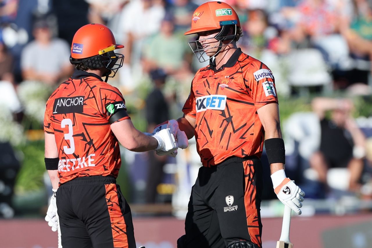 Matthew Breetzke and Tristan Stubbs rebuilt for Sunrisers Eastern Cape, Pretoria Capitals vs Sunrisers Eastern Cape, SA20, Final, Cape Town, January 25, 2026