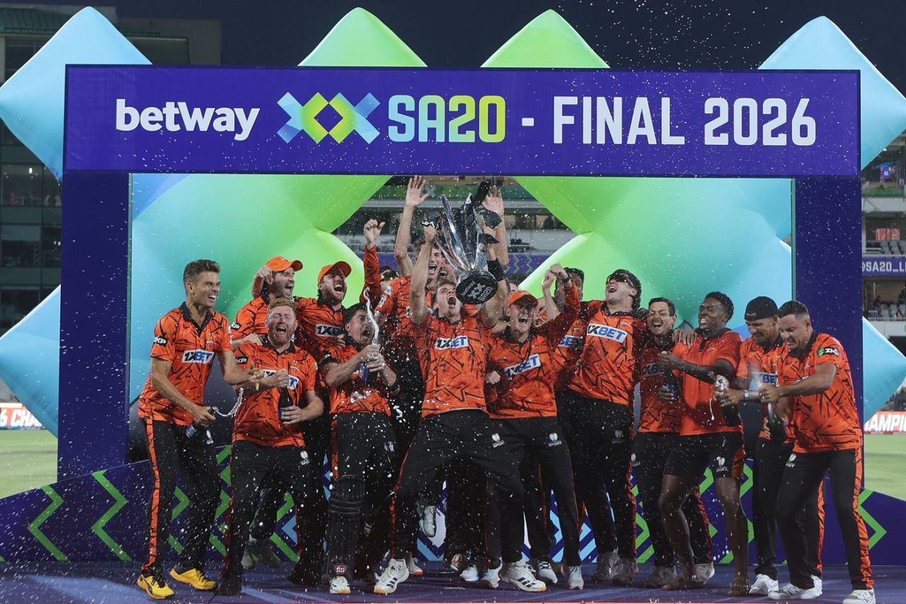 Sunrisers Eastern Cape clinched their third SA20 title, Pretoria Capitals vs Sunrisers Eastern Cape, SA20, Final, Cape Town, January 25, 2026