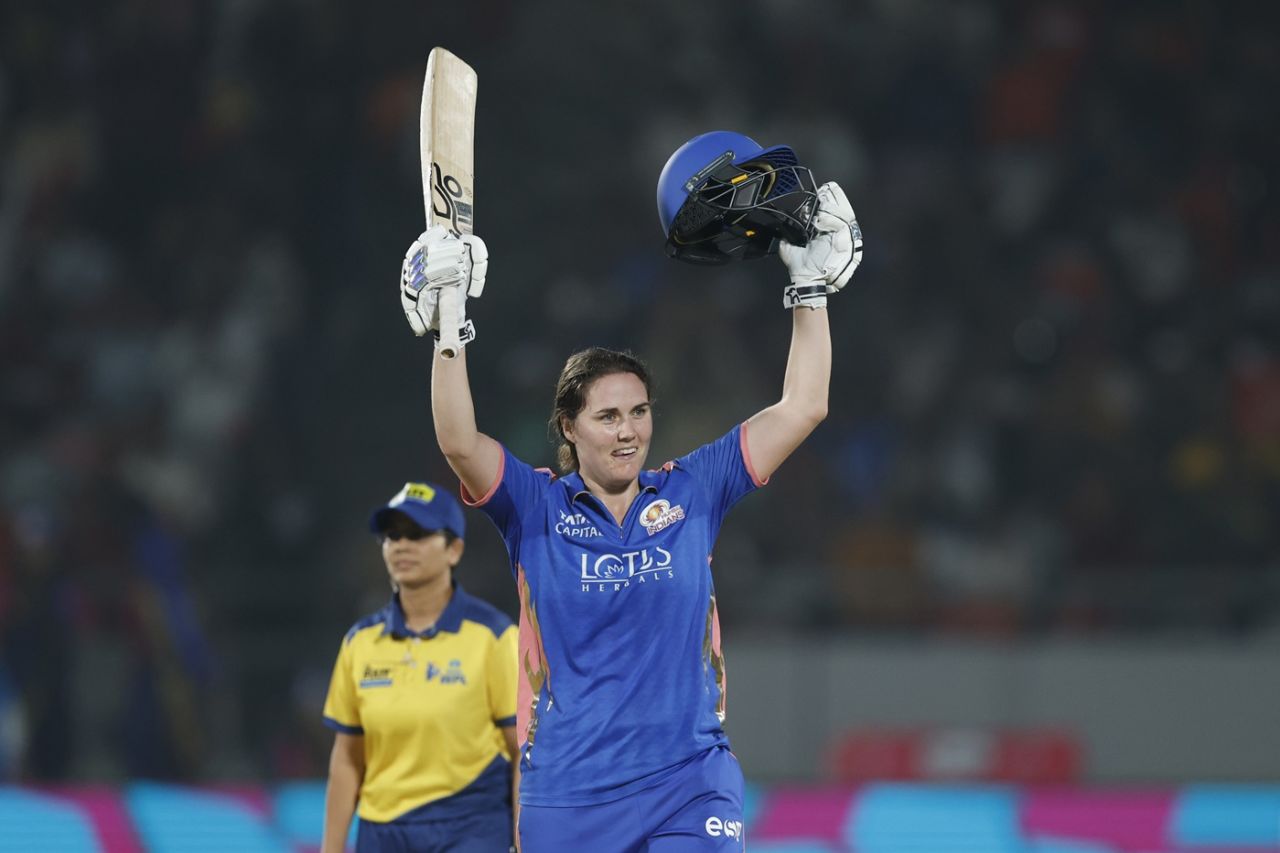 Nat Sciver-Brunt scored the first century in the Women's Premier League, Mumbai Indians vs Royal Challengers Bengaluru, WPL 2026, Vadodara, January 26, 2026
