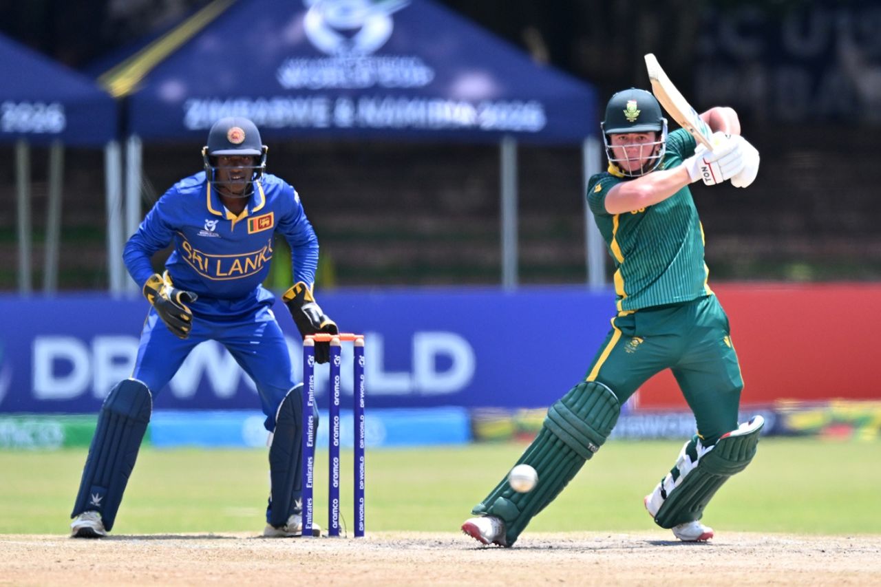 Jorich van Schalkwyk played a solid innings, South Africa vs Sri Lanka, Group 1, Super Sixes, Under-19 World Cup, Bulawayo, January 29, 2026