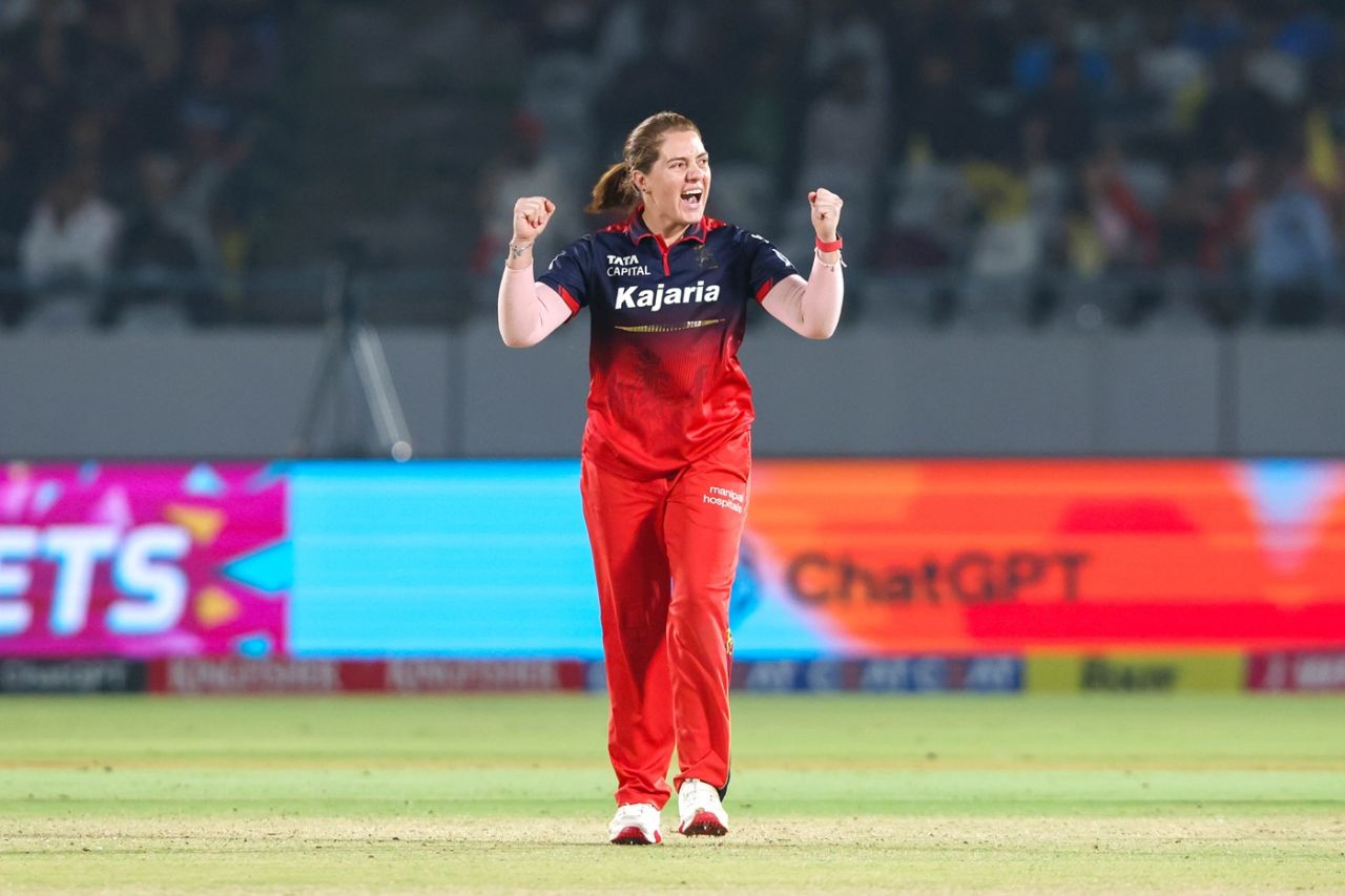 Nadine de Klerk dismissed Meg Lanning with her first ball, UP Warriorz vs Royal Challengers Bengaluru, WPL, Vadodara, January 29, 2026