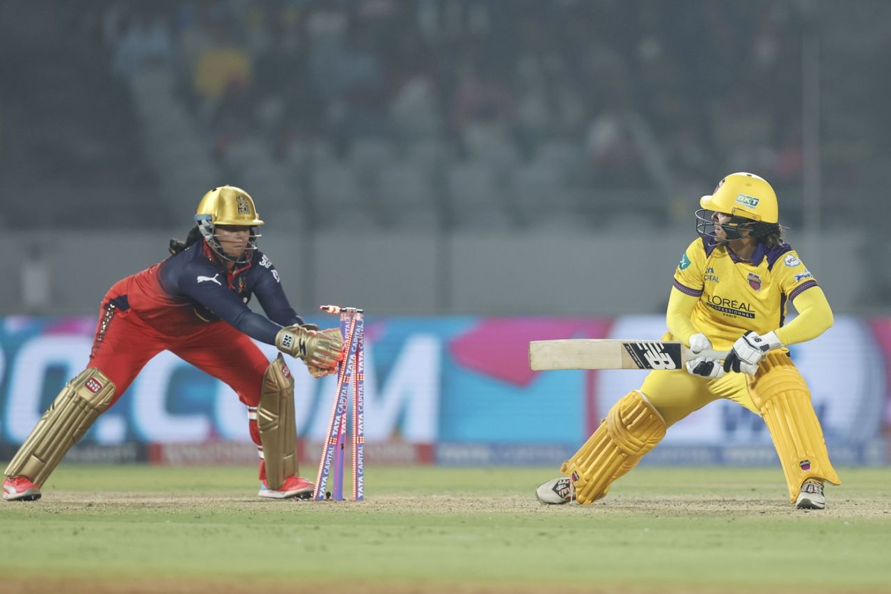 Richa Ghosh stumps Chloe Tryon out, UP Warriorz vs Royal Challengers Bengaluru, WPL, Vadodara, January 29, 2026