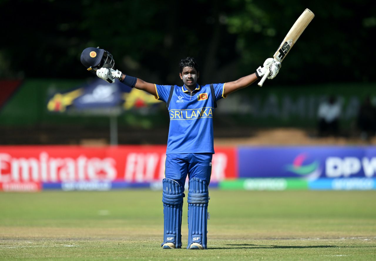 Viran Chamuditha scored a match-winning century, South Africa vs Sri Lanka, Under-19 World Cup, Bulawayo, January 29, 2026