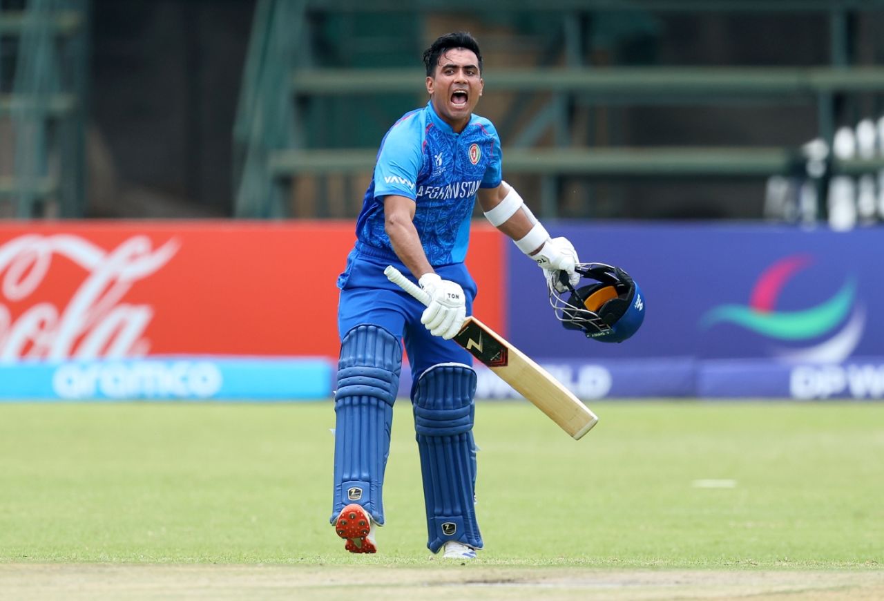 Faisal Shinozada's 163 came off just 142 balls, Afghanistan vs Ireland, Under-19 World Cup, Super Sixes, Group 1, Harare, January 30, 2026