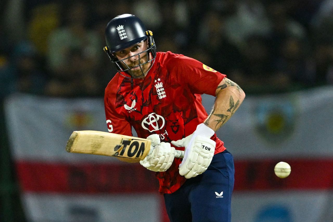 Phil Salt watches the ball during his pivotal innings, 1st men's T20I, Sri Lanka vs England, Pallekele International Cricket Stadium, January 30, 2026