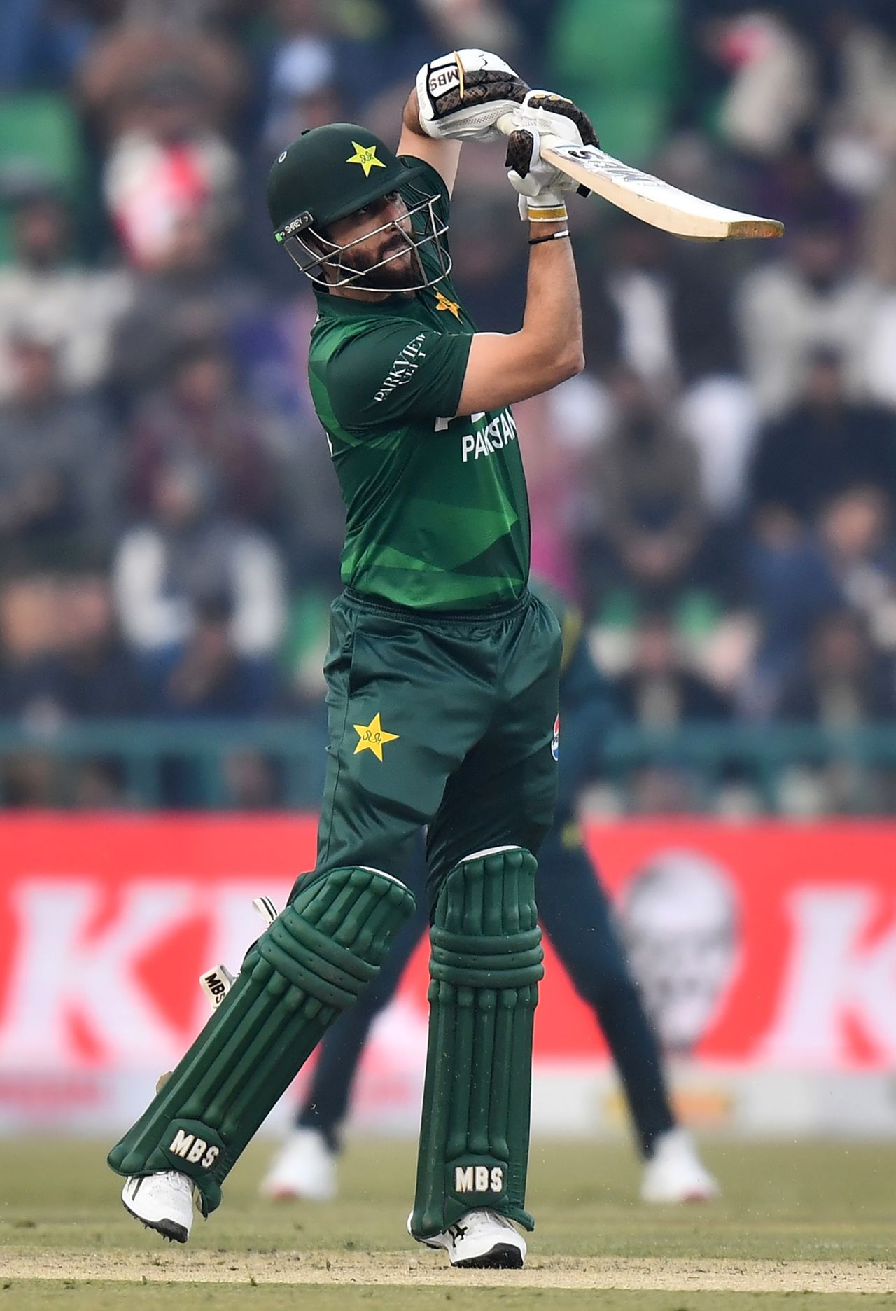 Salman Agha hits over the top, Pakistan vs Australia, 2nd T20I, Lahore, January 31, 2026