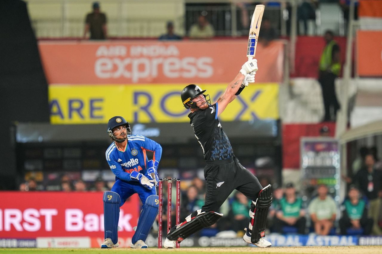 Finn Allen scored a 22-ball fifty, India vs New Zealand, 5th T20I, Thiruvananthapuram, January 31, 2026