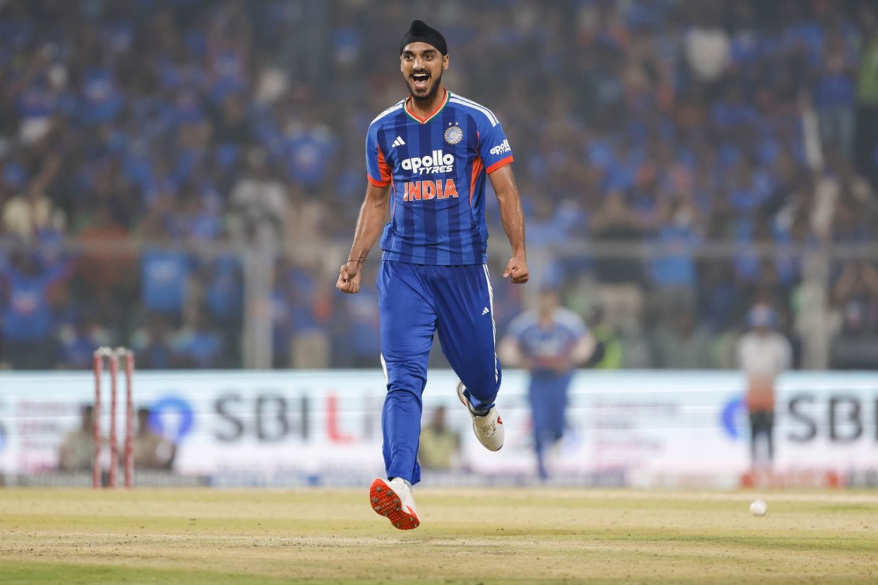 Arshdeep Singh picked up his maiden five-wicket haul in T20Is, India vs New Zealand, 5th T20I, Thiruvananthapuram, January 31, 2026