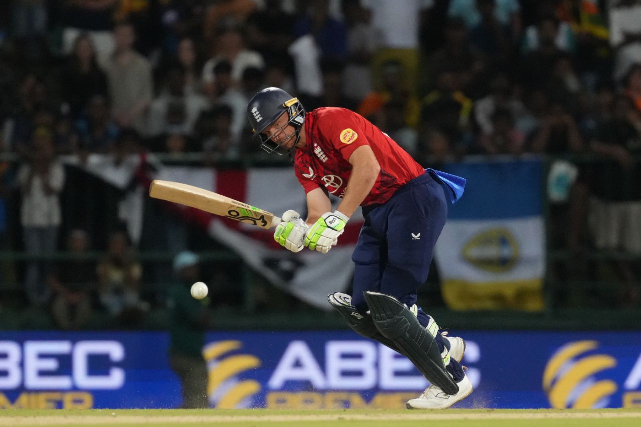 Jos Buttler was England's mainstay before rain stopped play, Sri Lanka vs England, 2ns T20I, Pallekele, February 1, 2026