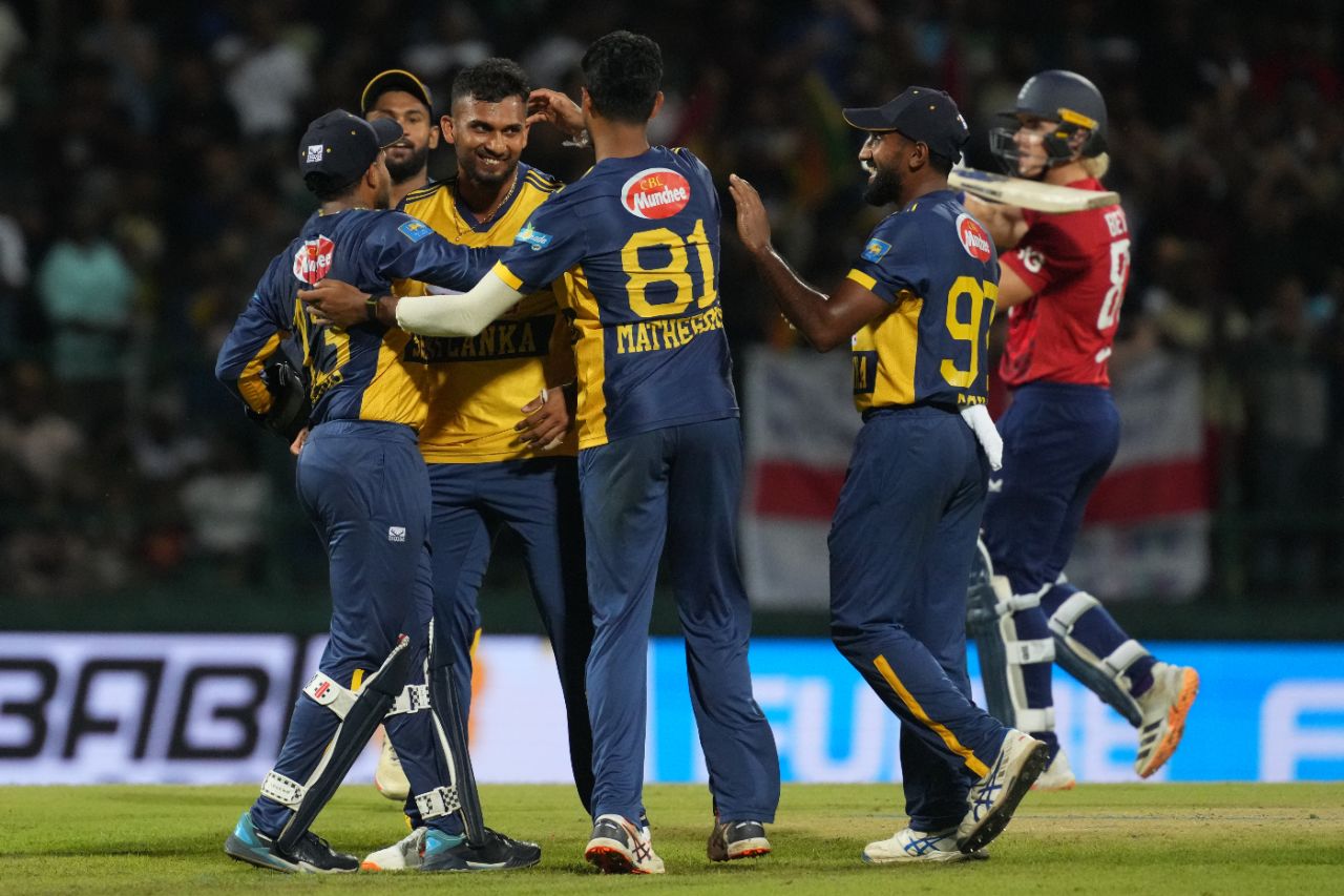 Dasun Shanaka dismissed Jacob Bethell in the powerplay, Sri Lanka vs England, 2ns T20I, Pallekele, February 1, 2026