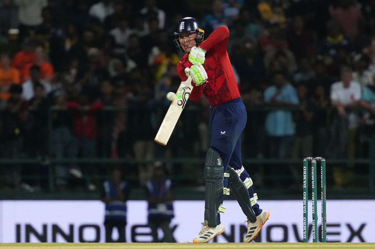 Tom Banton helps away a full toss, Sri Lanka vs England, 2ns T20I, Pallekele, February 1, 2026
