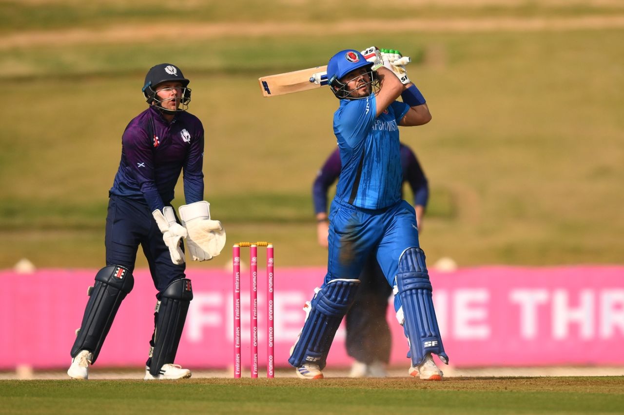 Darwish Rasooli struck 84 off 46 balls, Afghanistan vs Scotland, T20 World Cup warm-up, Bengaluru, February 2, 2026