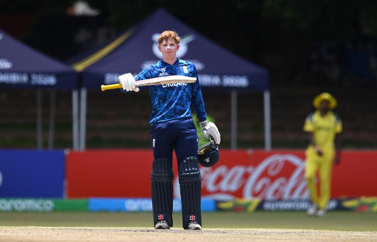Thomas Rew scored a century in the semi-final, Australia vs England, ICC Men's Under-19 World Cup, semi-final, Bulawayo, February 3, 2026