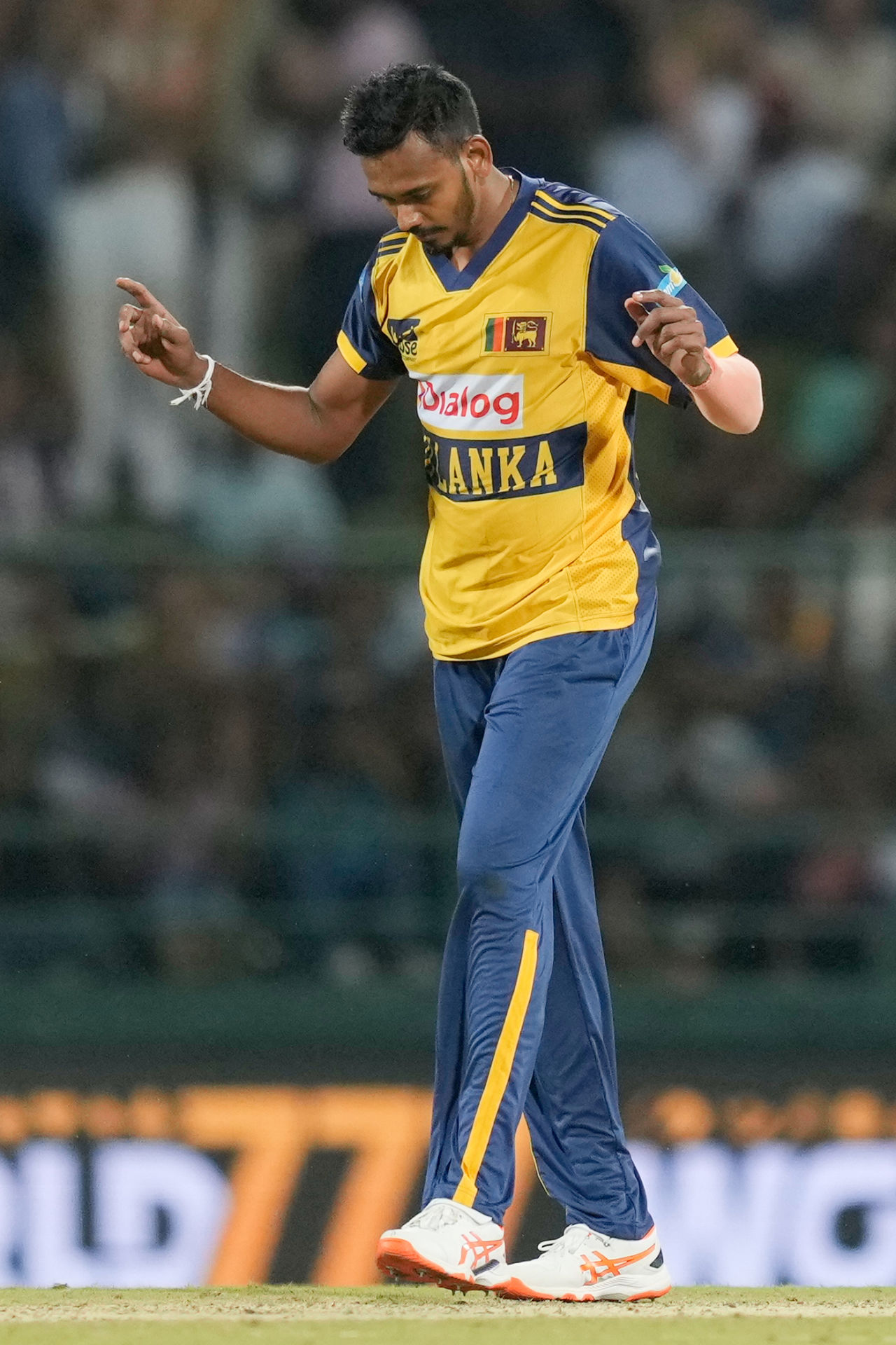 Dushmantha Chameera celebrates, Sri Lanka vs England, 3rd T20I, Pallekele, February 3, 2026