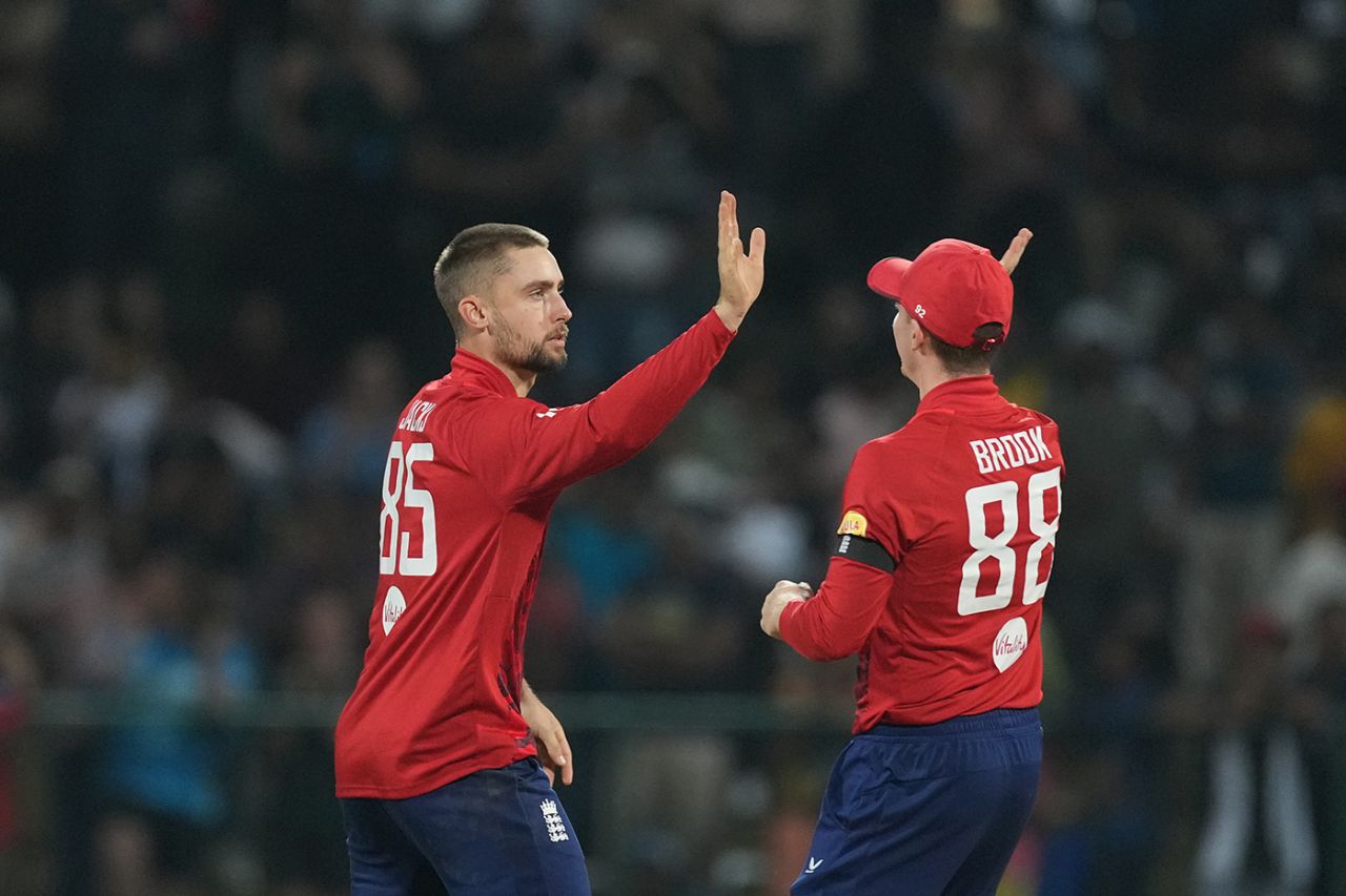 Will Jacks celebrates with Harry Brook, Sri Lanka vs England, 3rd T20I, Pallekele, February 3, 2026