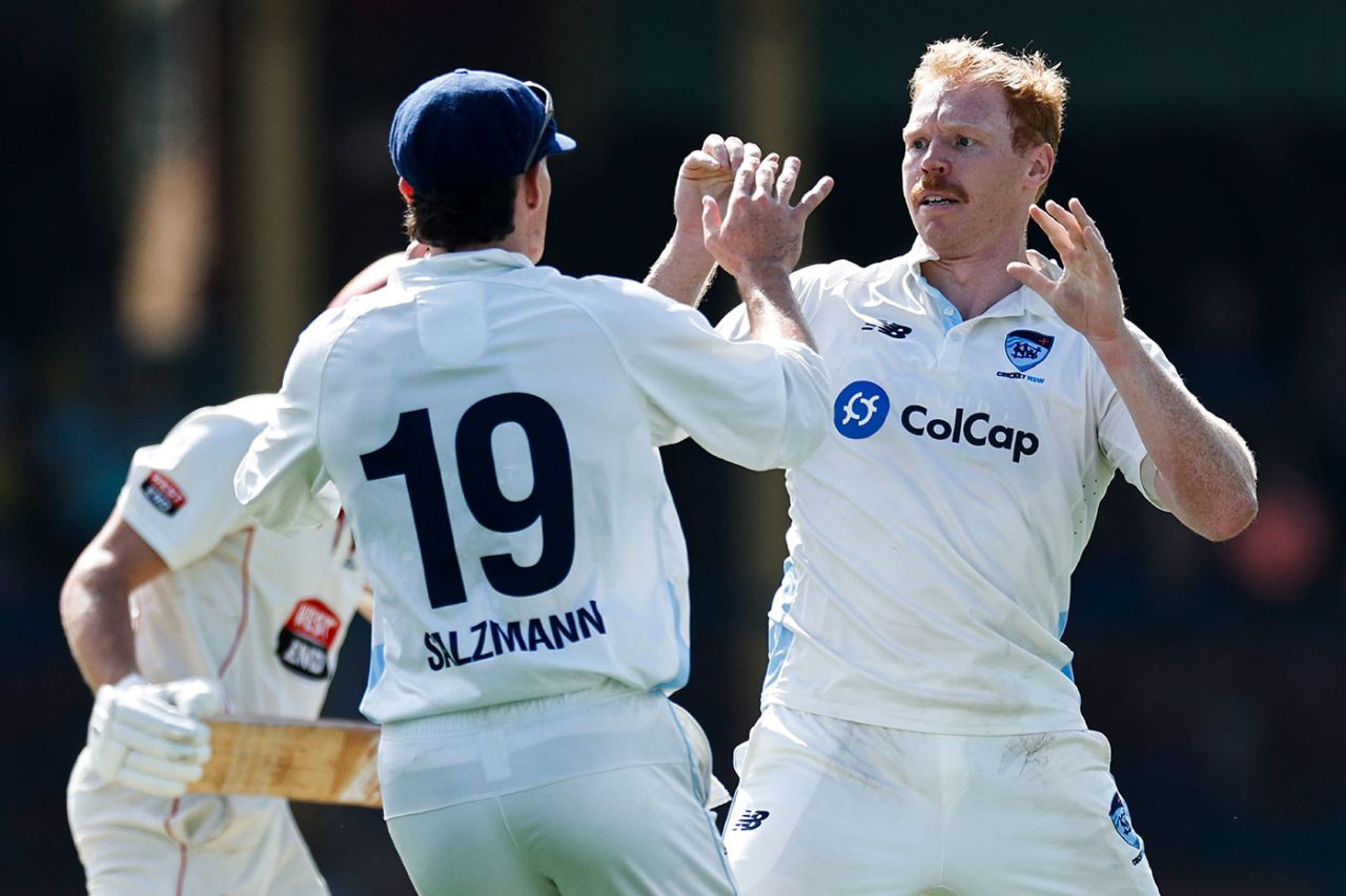 Liam Hatcher struck back for NSW, New South Wales vs South Australia, Sheffield Shield, SCG, February 5, 2026