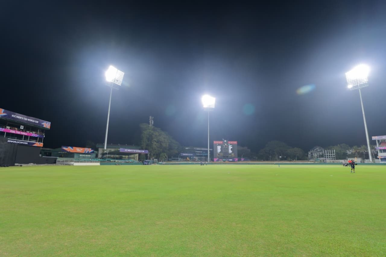 Floodlights on an the Sinhalese Sports Club (SSC) in Colombo