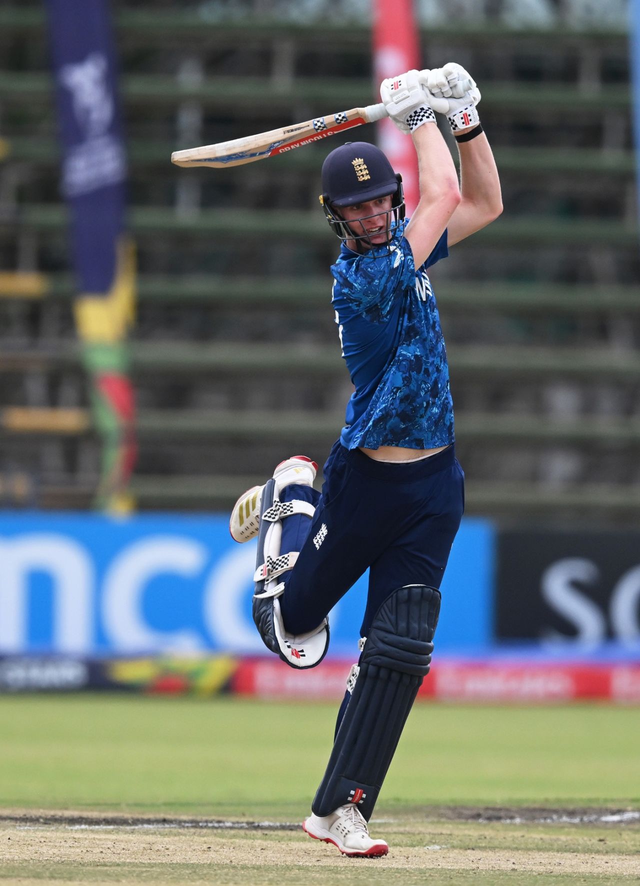 Ben Dawkins went on the attack after a cautious start, England vs India, Under-19 men's World Cup final, Harare, February 6, 2026