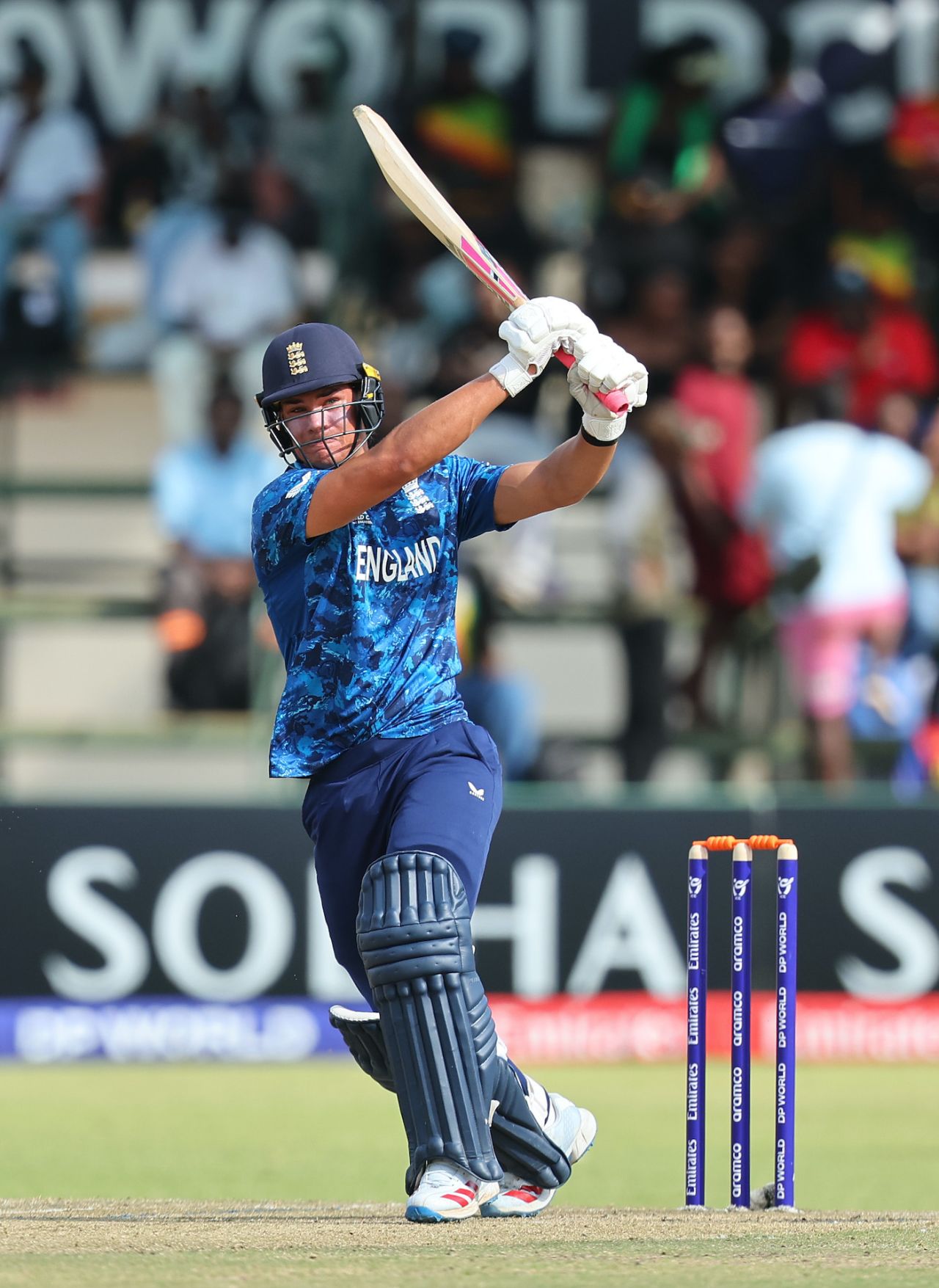 Caleb Falconer found and cleared the boundary often, England vs India, Under-19 men's World Cup final, Harare, February 6, 2026