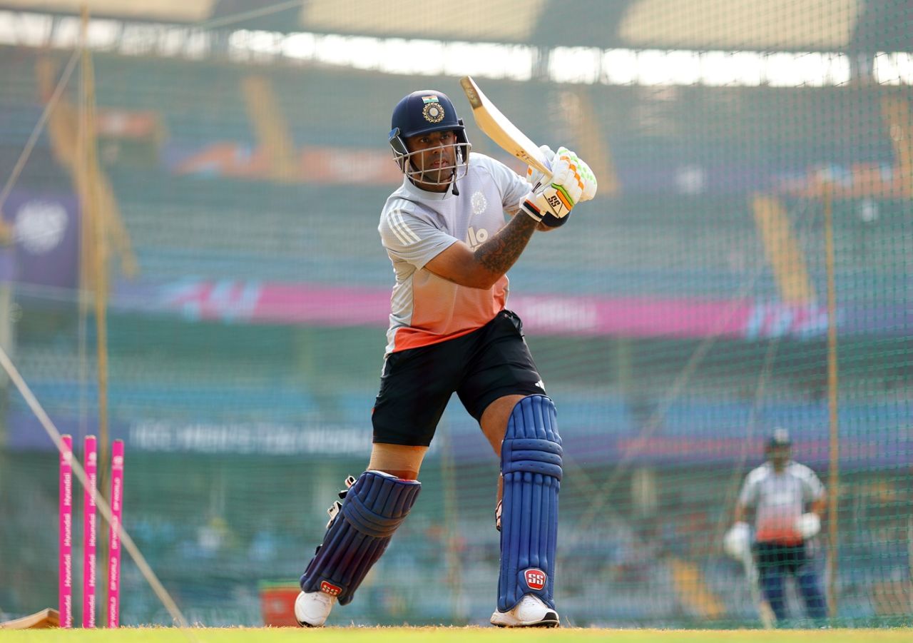 Suryakumar Yadav has a net at the Wankhede Stadium, T20 World Cup 2026, Mumbai, February 6, 2026