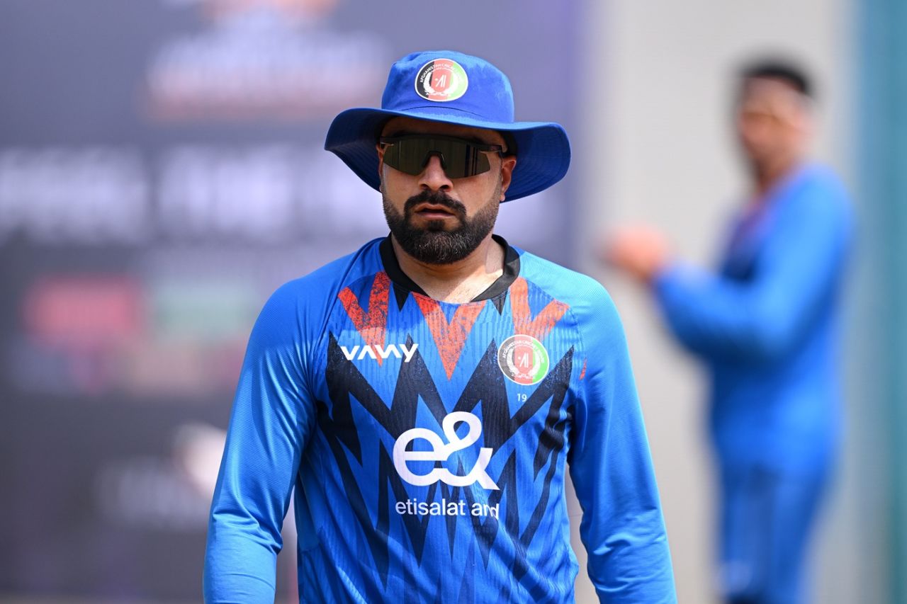 Rashid Khan at Afghanistan's training, Afghanistan vs New Zealand, Men's T20 World Cup, Chennai, February 7, 2026