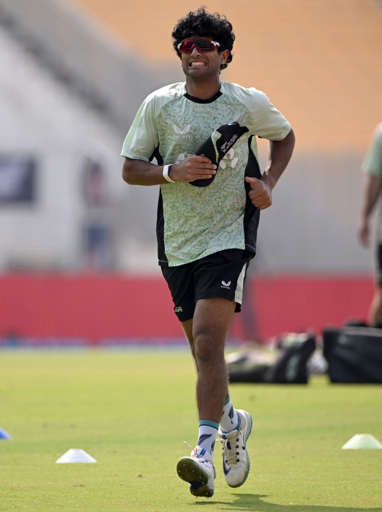 Rachin Ravindra warms up, Afghanistan vs New Zealand, Men's T20 World Cup, Chennai, February 7, 2026