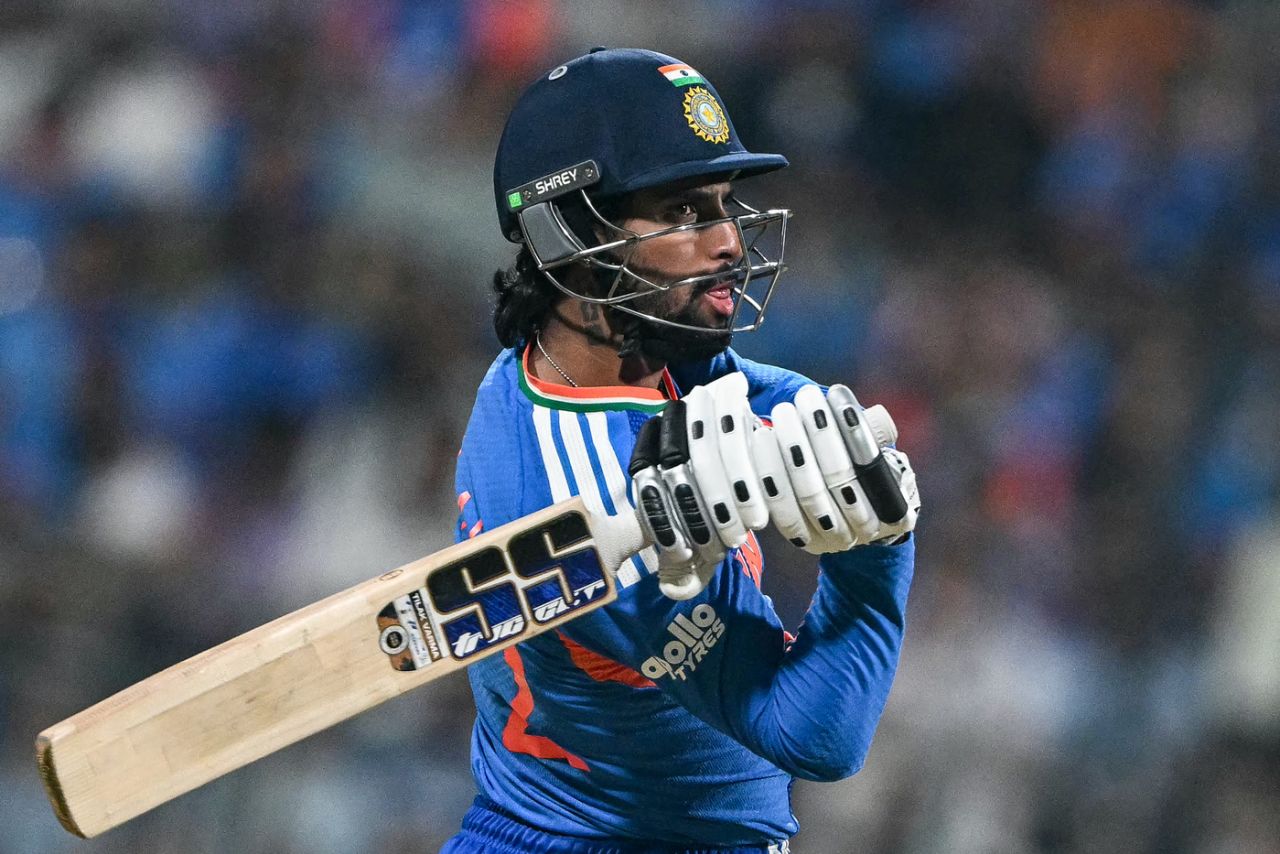 Tilak Varma went for the big hits in the powerplay, India vs USA, T20 World Cup 2026, Group A, Mumbai, February 7, 2026