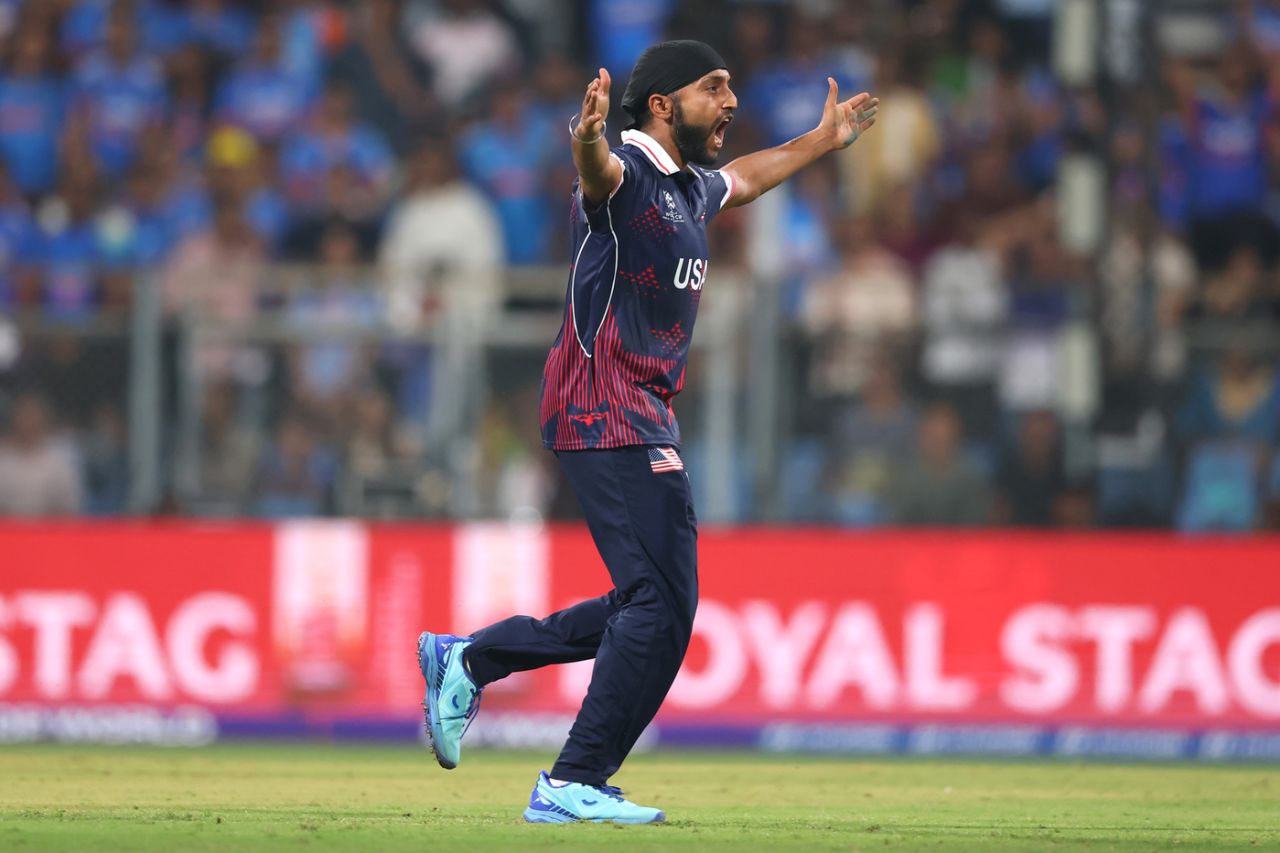 Harmeet Singh kept things tight, India vs USA, T20 World Cup 2026, Group A, Mumbai, February 7, 2026