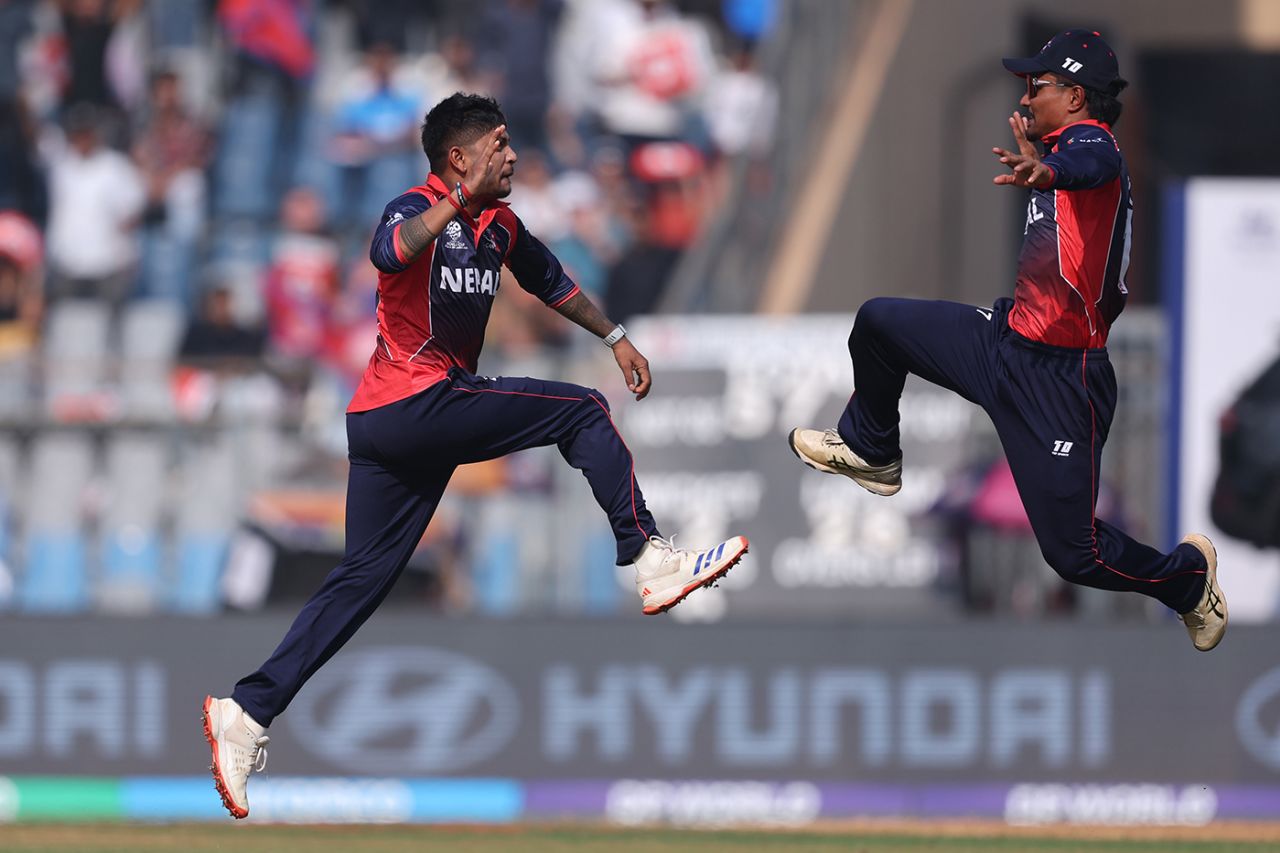 Sandeep Lamichhane struck first ball, England vs Nepal, T20 World Cup, Mumbai, February 8, 2026
