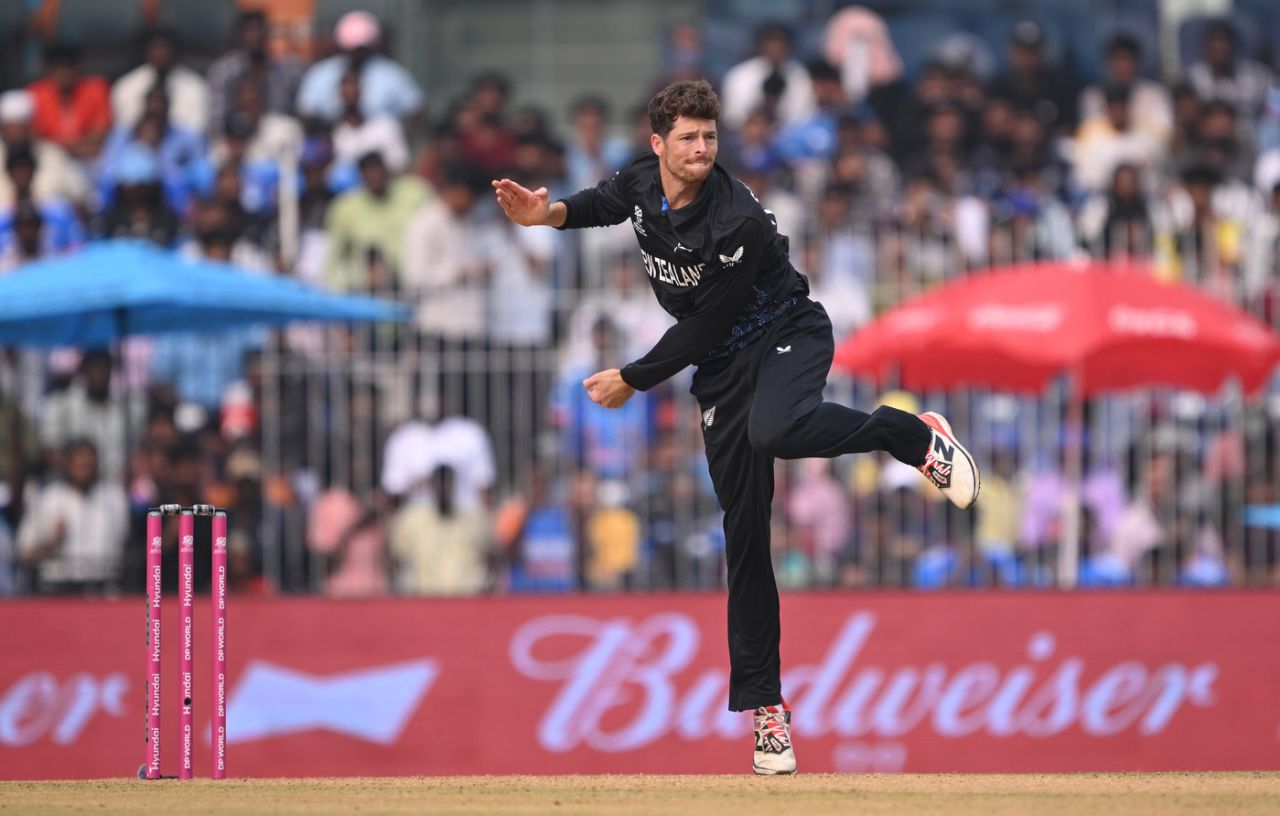 Mitchell Santner bowled through the middle orders, New Zealand vs UAE, T20 World Cup 2026, Chennai, February 10, 2026