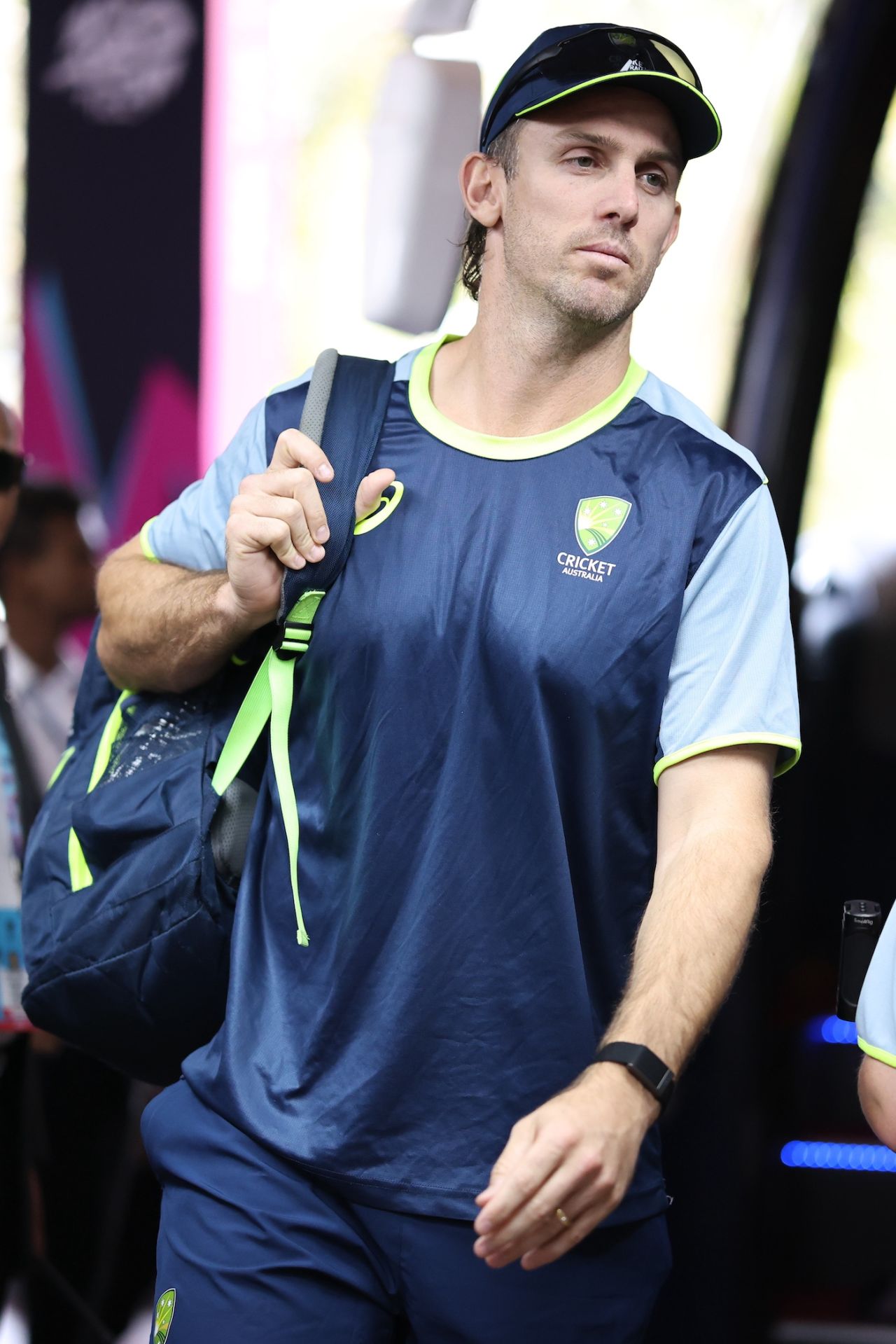 Mitchell Marsh arrives for the game, Australia vs Ireland, T20 World Cup, Colombo, February 11, 2026