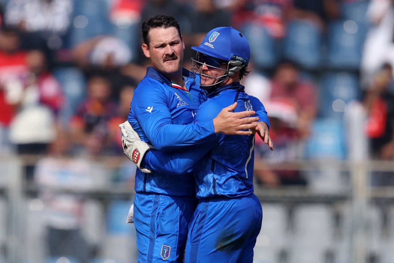 Ben Manenti finished with excellent figures of 2 for 9 in four overs, Nepal vs Italy, T20 World Cup, Mumbai, February 12, 2026