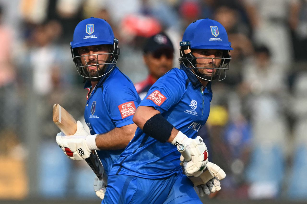 Anthony Mosca and Justin Mosca started strong in the powerplay, Nepal vs Italy, T20 World Cup, Mumbai, February 12, 2026