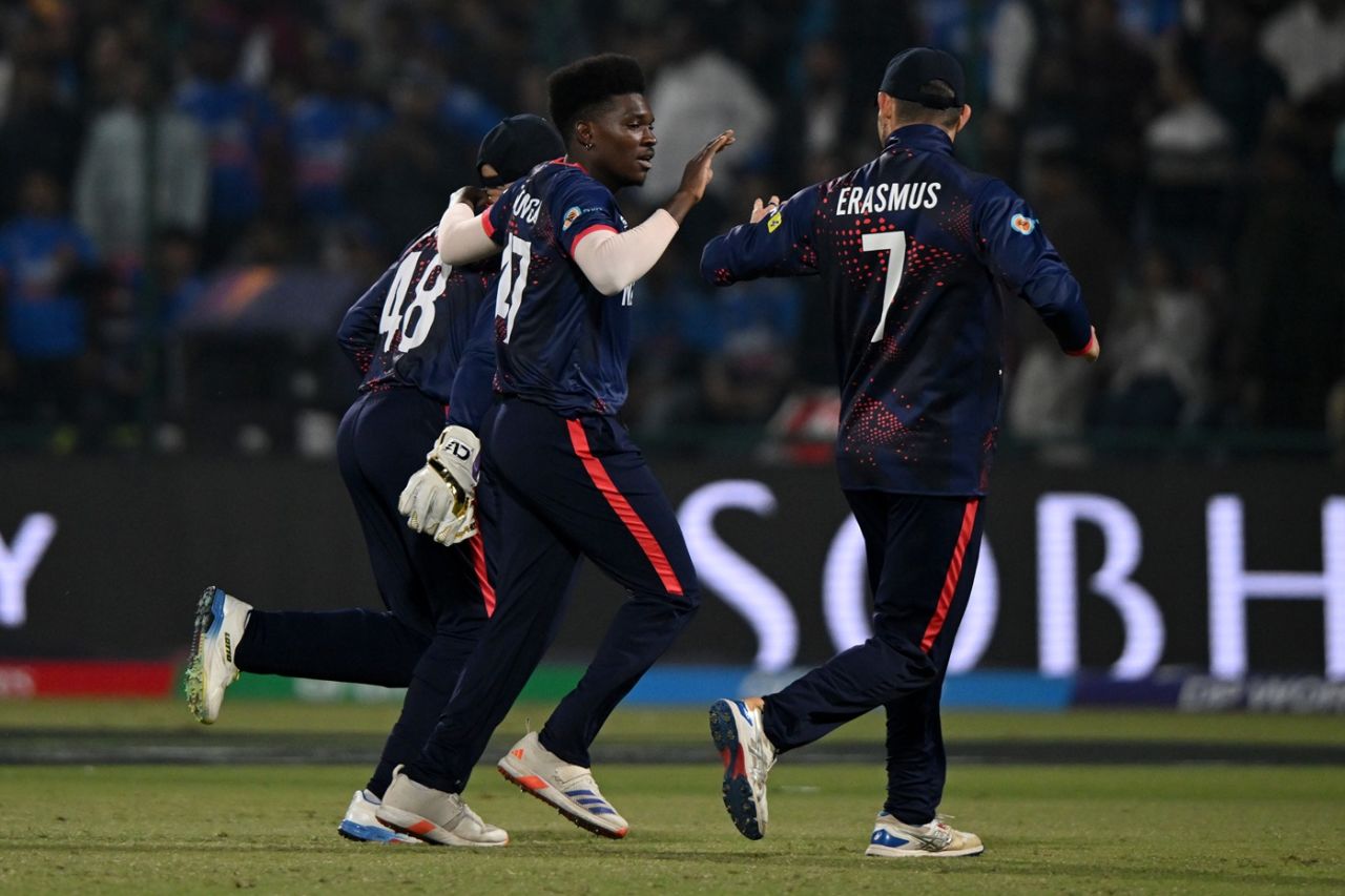 Ben Shikongo removed Sanju Samson early, India vs Namibia, Men's T20 World Cup, New Delhi, February 12, 2026