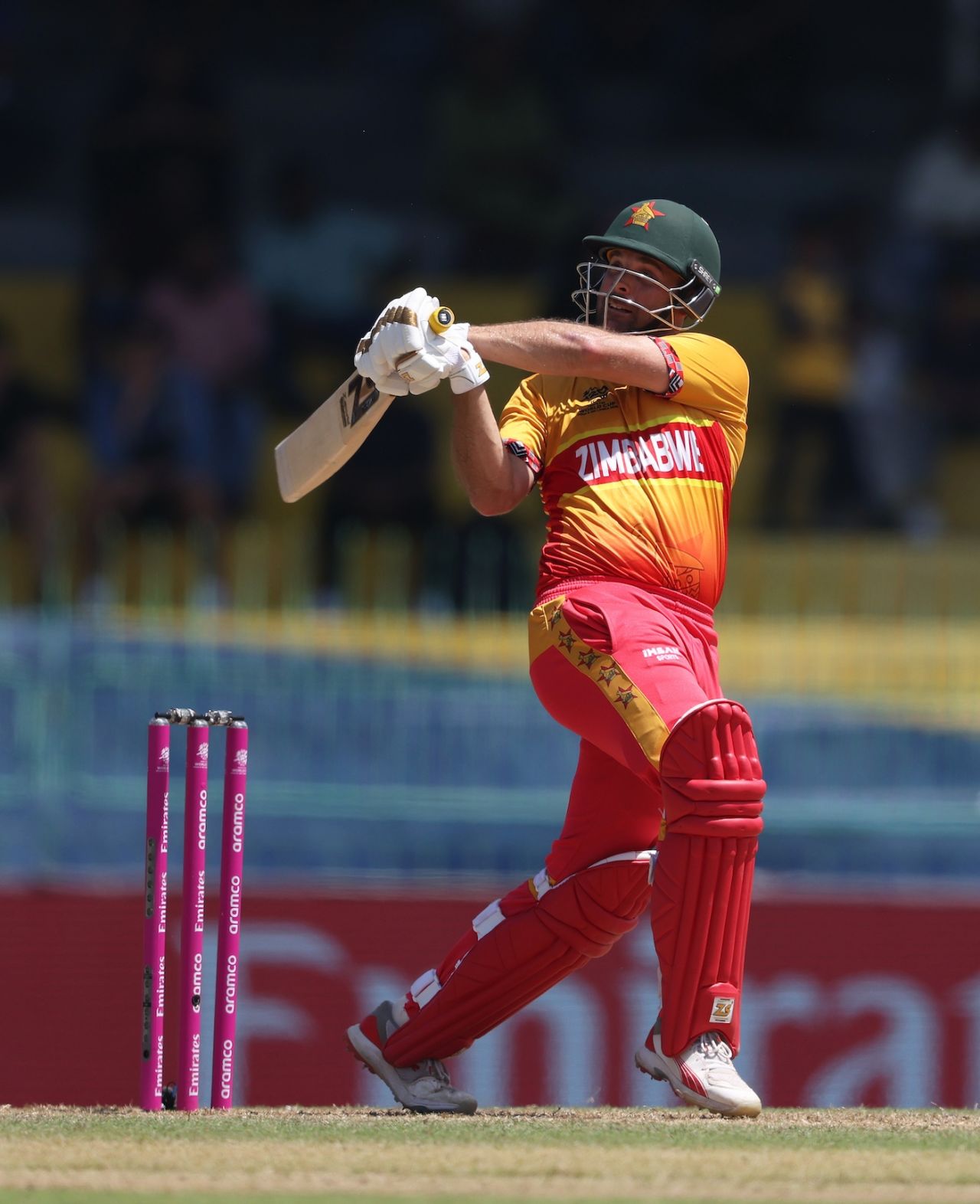 Ryan Burl contributed a quick 35, Australia vs Zimbabwe, T20 World Cup, Colombo, February 13, 2026