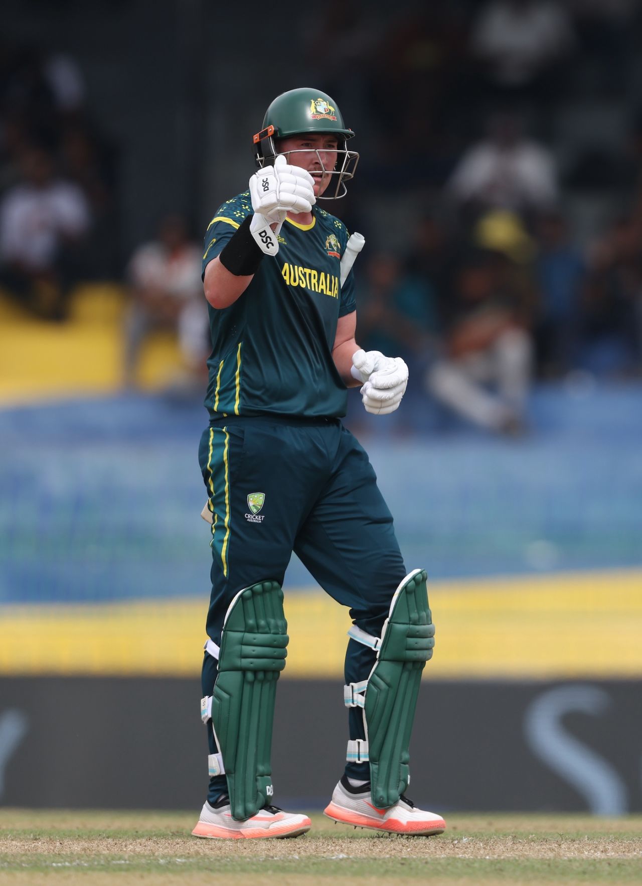 Matt Renshaw keeps the fifty celebrations low-key, Australia vs Zimbabwe, T20 World Cup, Colombo, February 13, 2026