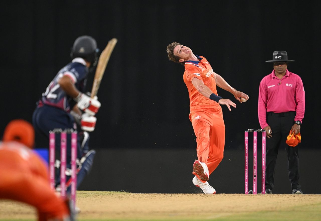 Fred Klaassen's pace variations kept USA guessing, Netherlands vs USA, T20 World Cup 2026, Group A, Chennai, February 13, 2026