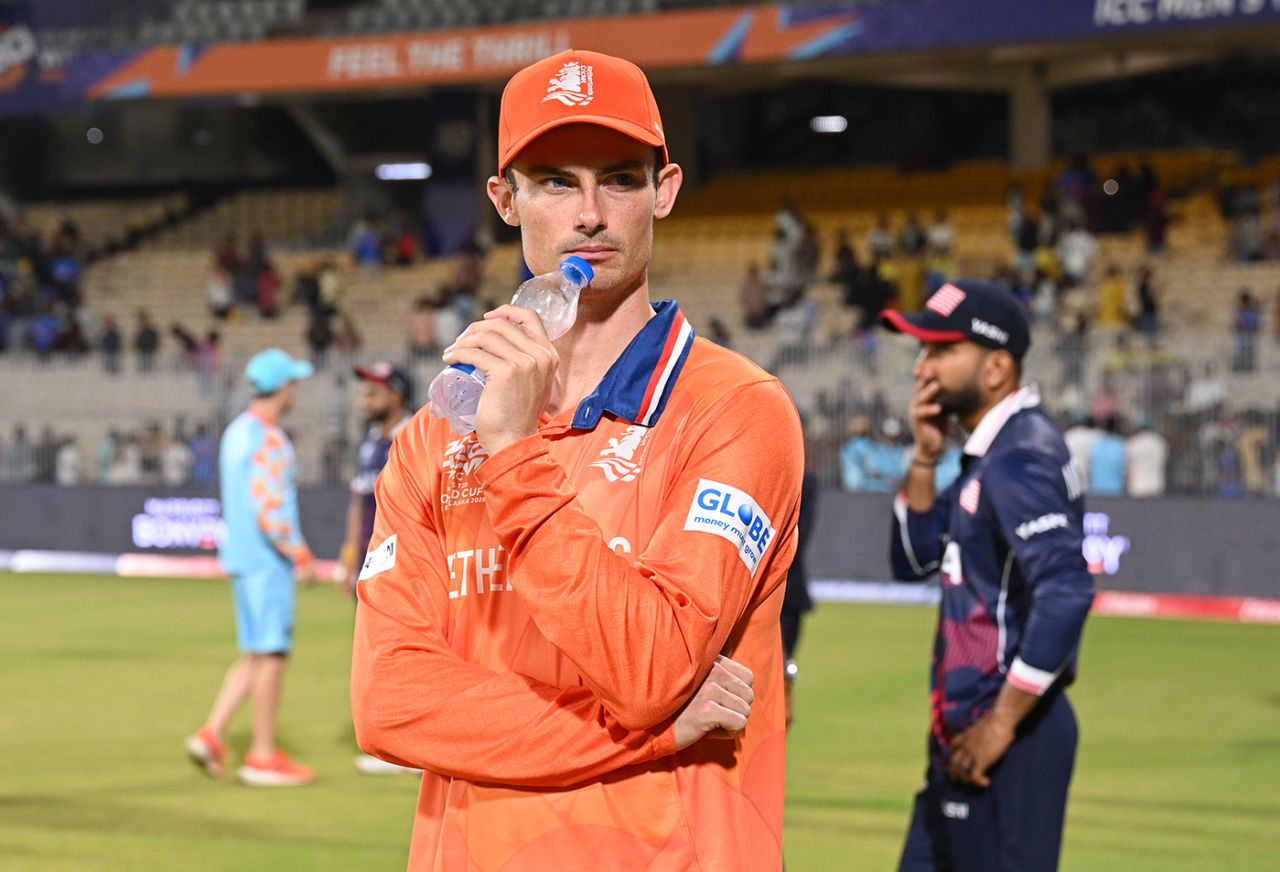 Scott Edwards contemplates his side's defeat, Netherlands vs USA, T20 World Cup 2026, Group A, Chennai, February 13, 2026