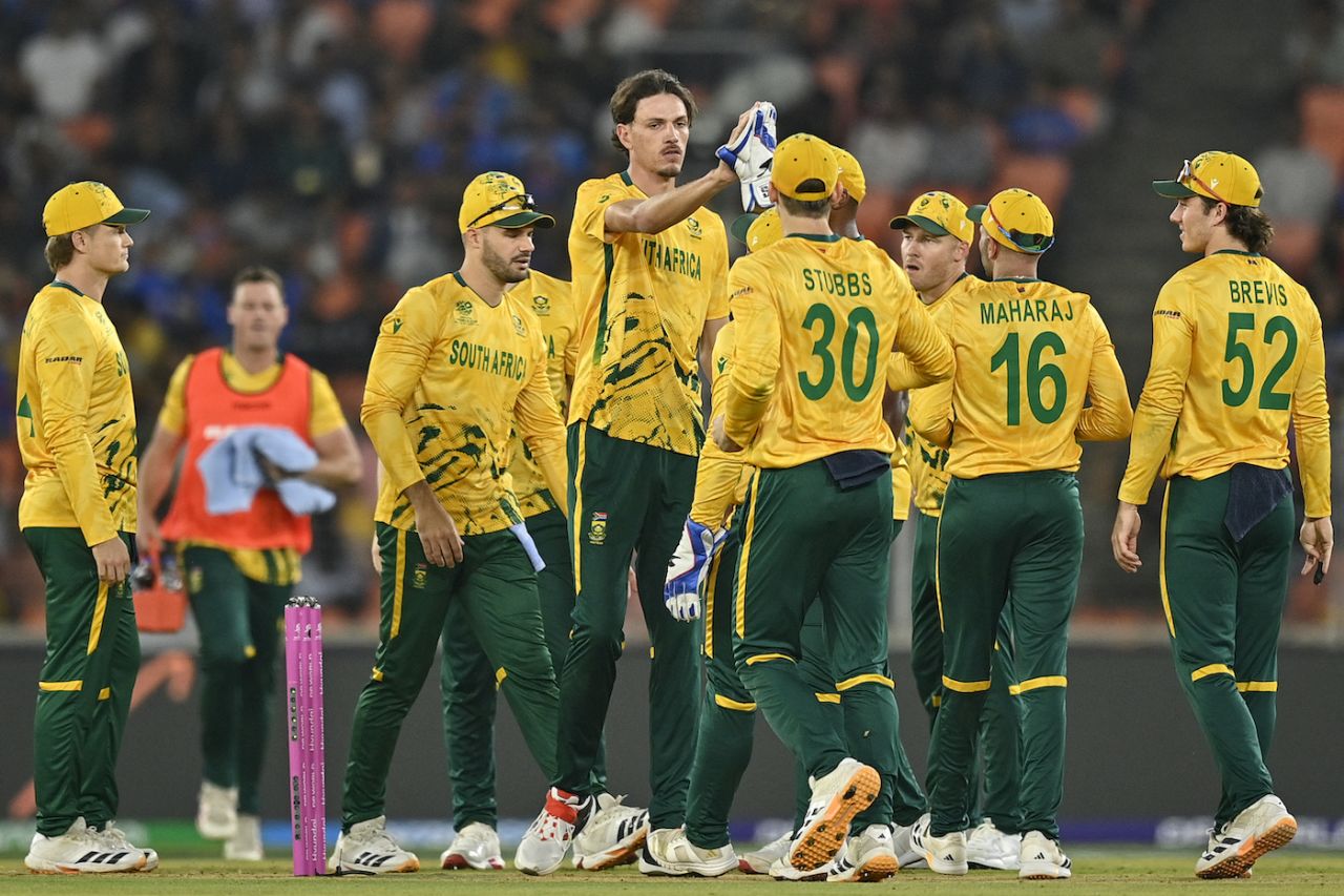 Marco Jansen made the opening breakthrough, New Zealand vs South Africa, T20 World Cup, Group D, Ahmedabad, February 14, 2026