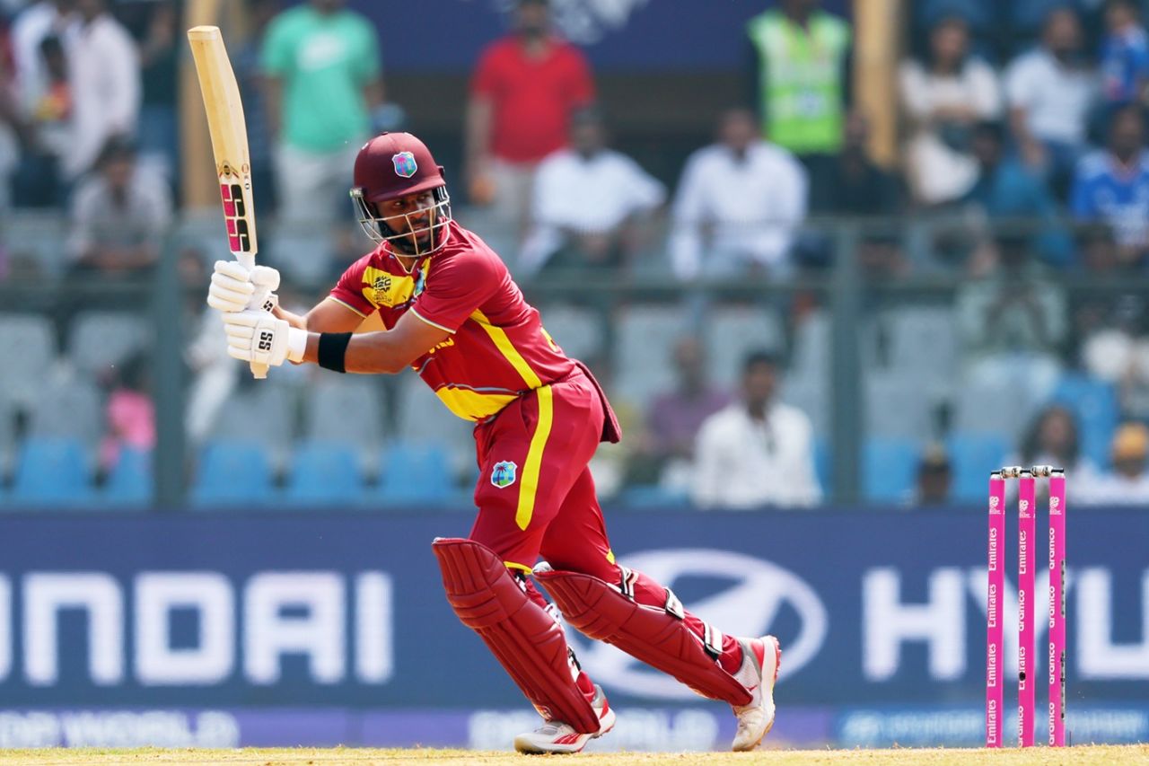 Shai Hope flick one towards leg side, Nepal vs West Indies, T20 World Cup, Mumbai, February 15, 2026