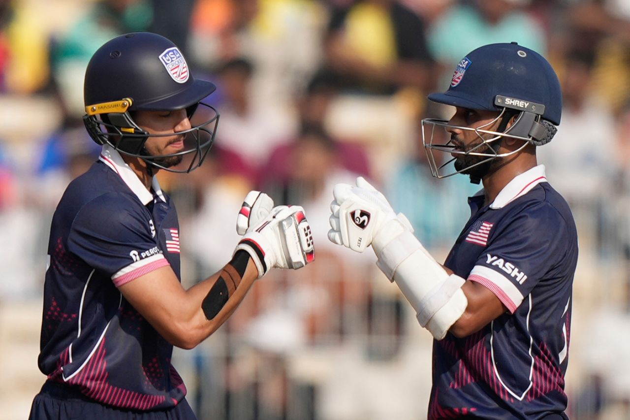 Sanjay Krishnamurthi and Milind Kumar added 87 for the fourth wicket, Namibia vs USA, T20 World Cup, Chennai, February 15, 2026