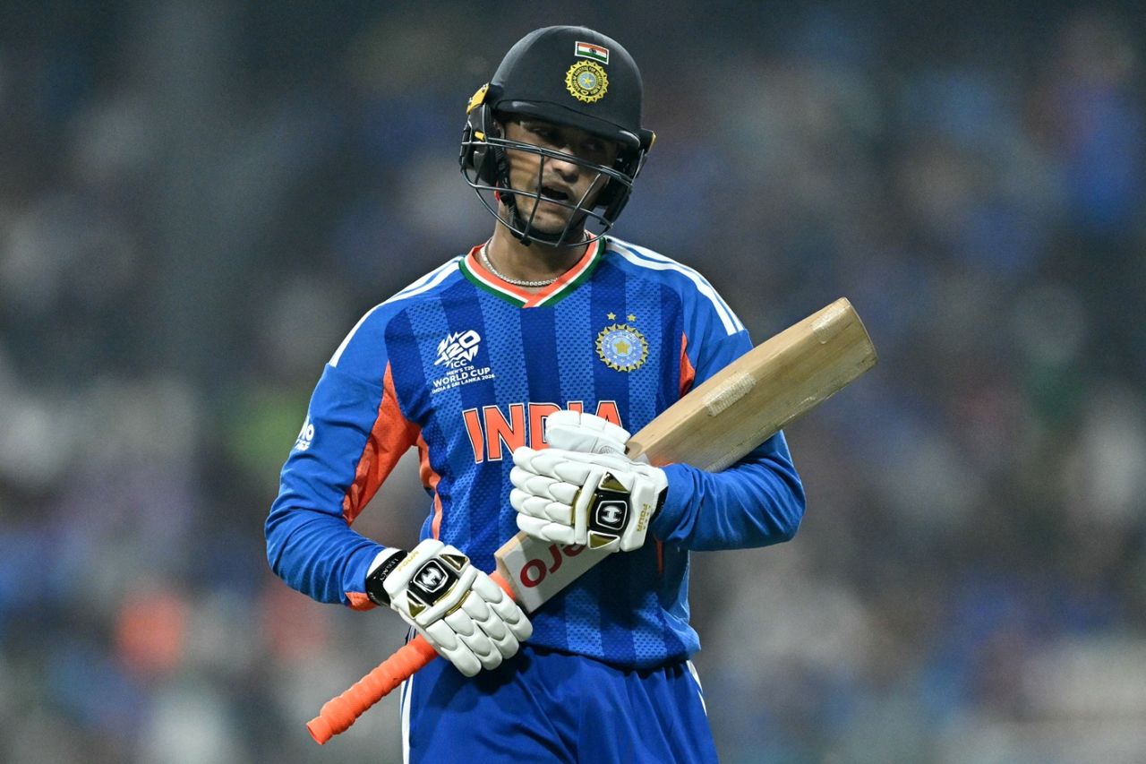 Abhishek Sharma is yet to get off the mark at this T20 World Cup, India vs Pakistan, Men's T20 World Cup, Colombo, February 15, 2026