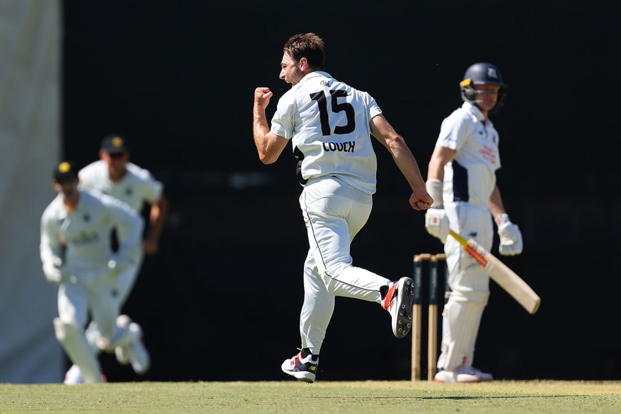 Brody Couch had Ollie Peake caught behind for a duck during WA's fightback, Western Australia vs Victoria, Sheffield Shield, WACA, February 16, 2026
