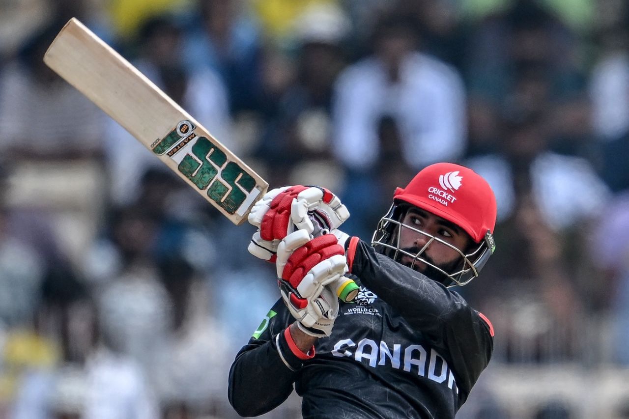Yuvraj Samra goes big, Canada vs New Zealand, T20 World Cup, Chennai, February 17, 2026
