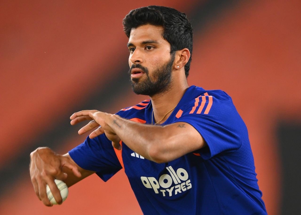 Washington Sundar bowls, India vs Netherlands, Men's T20 World Cup, Ahmedabad, February 17, 2026