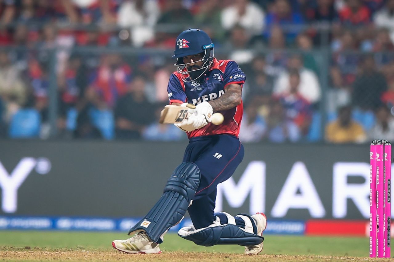 Dipendra Singh Airee's 50* sealed the win for Nepal, Scotland vs Nepal, T20 World Cup, Mumbai, February 17, 2026 