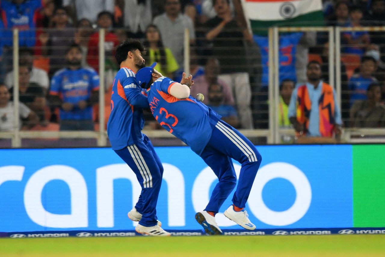 Rinku Singh and Suryakumar Yadav almost had a collision, India vs Netherlands, Ahmedabad, T20 World Cup, February 18, 2026