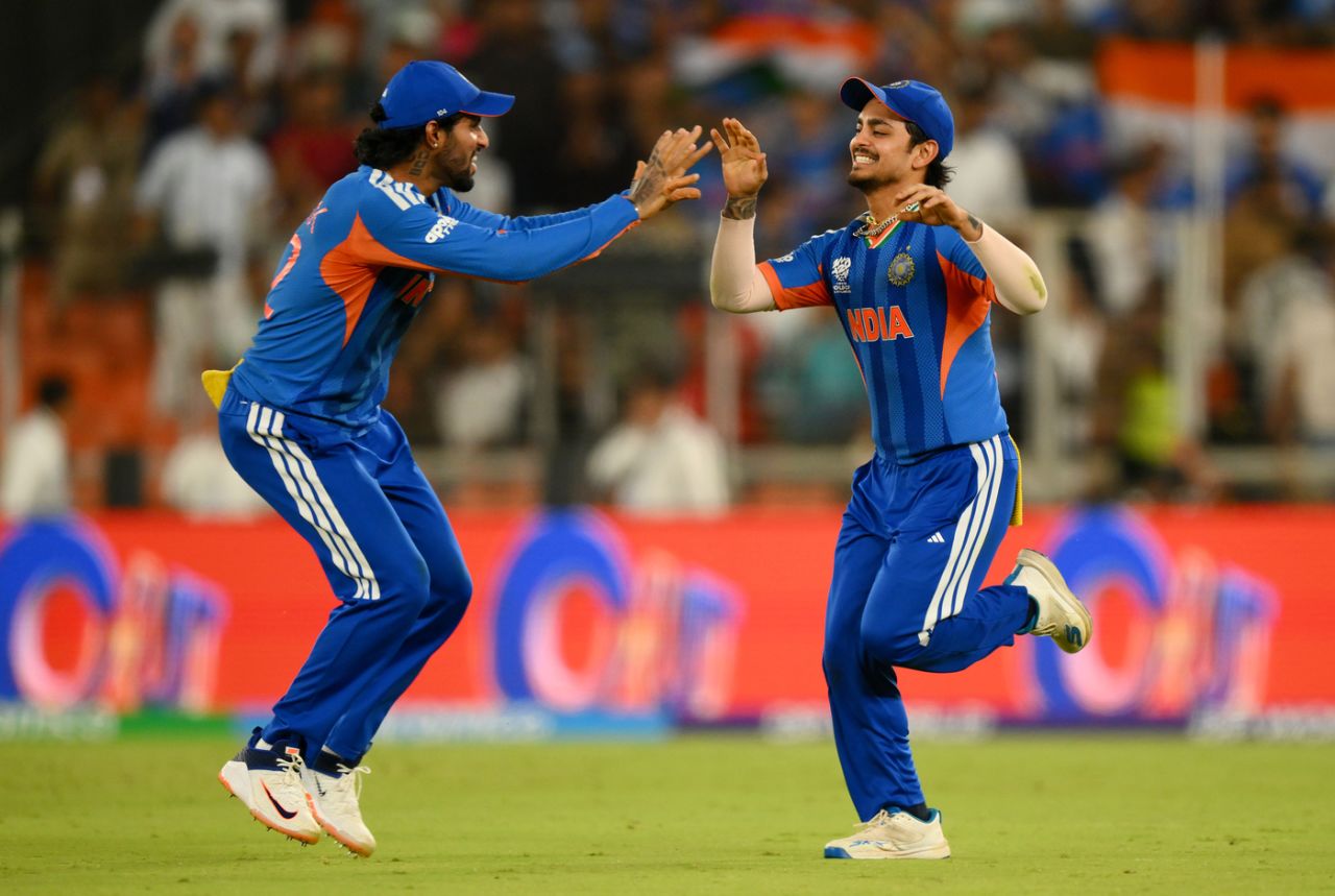 Ishan Kishan took another great catch in the outfield, India vs New Zealand, final, Ahmedabad, T20 World Cup, March 8, 2026